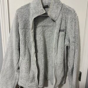 Columbia Soft Gray Sherpa Jacket